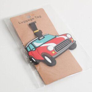 Red Car Luggage Tag | Vibrant 3D Travel Suitcase Accessory